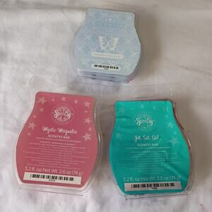Scentsy Bar MYSTIC MAGNOLIA-JET,SET,GO!-SNOWPLACE LIKE HOME (Set of 3) 3.2 Oz